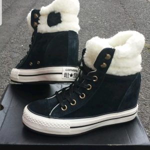 WOMENS CONVERSE ALL STAR WEDGE SUEDE TRAINERS RRP £110