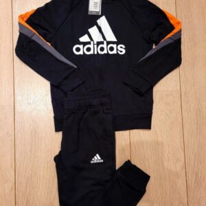 Junior Boys Girls Adidas Full Tracksuit Black RRP £37.99