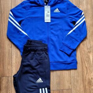 Junior Boys Girls Adidas Full Tracksuit Blue RRP £49.99 New
